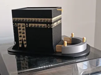 3D Kabe Modeli / 3D Kaaba Model with Piggy Bank