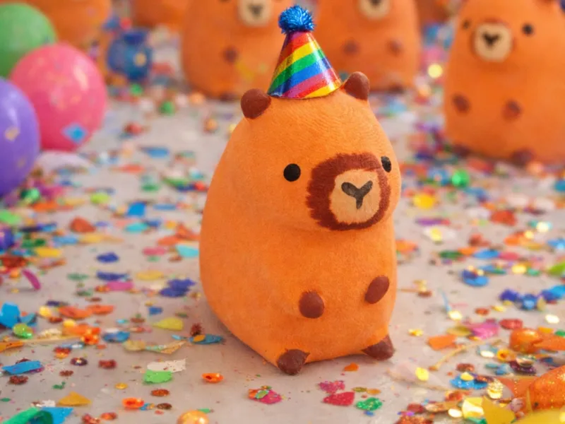 Capibara de fiesta 