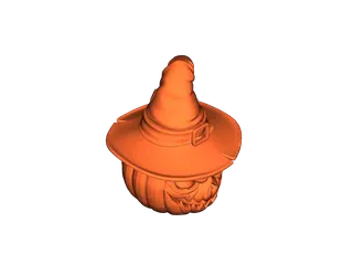 Pumpkin Witch Hat - Free 3D Print Model - MakerWorld