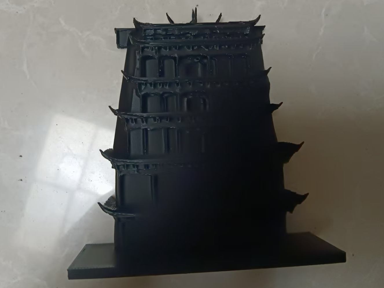 莫高窟塔型缸景摆件