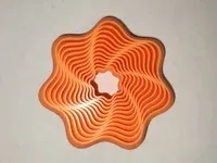 Wavy Fractal Fidget Star - 12 Rings