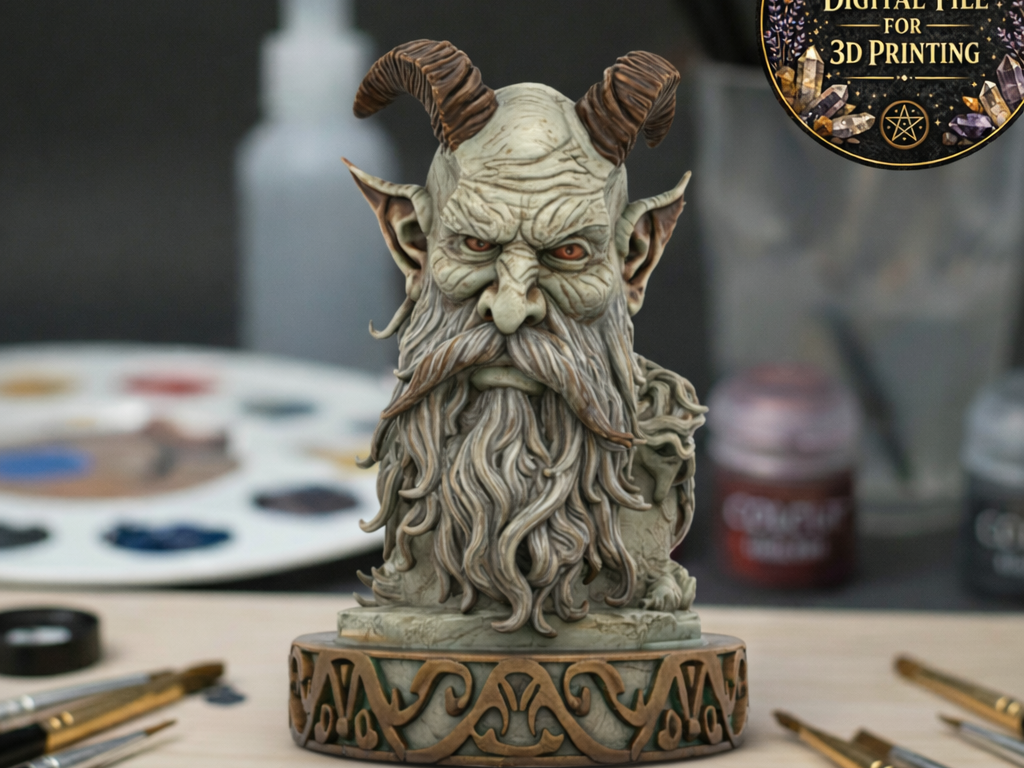 Belial Bust – Infernal Demon Lord Sculpture