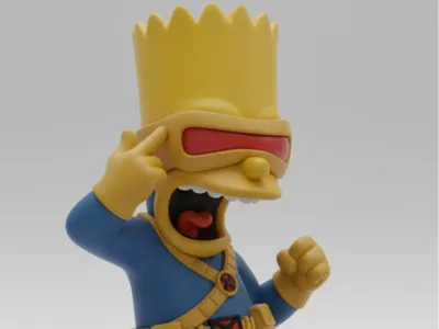 Bart-Ciclops Xmen