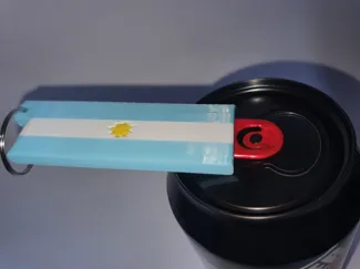 Llavero Destapador abre latas,bandera Argentina