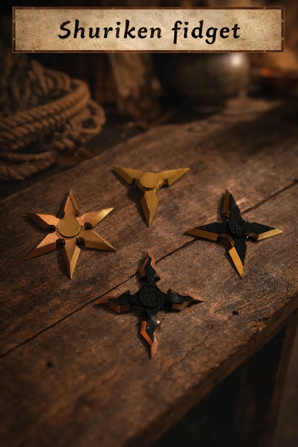 3d printed ninja star fidget spinner shuriken
