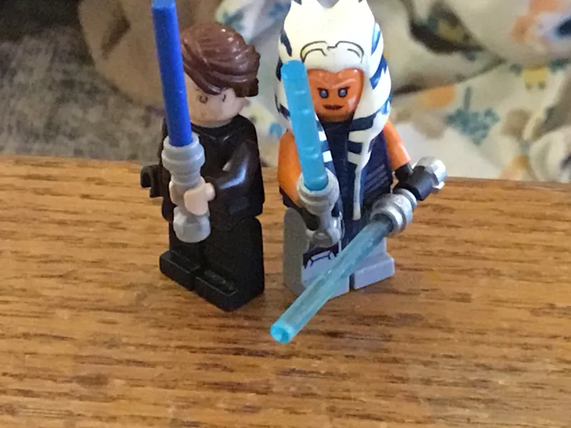 Anakin and Asoka (clone wars)