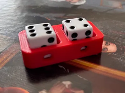 Dice stand - Two 16mm dice