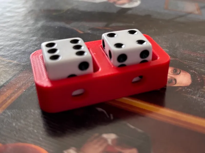 Dice stand - Two 16mm dice