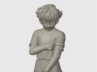 Figura de Oliveer Atom con balon de futbol