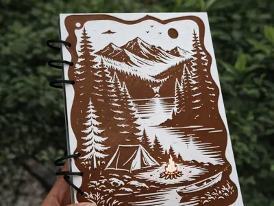 Epic Mountain Journal 3D with Rings