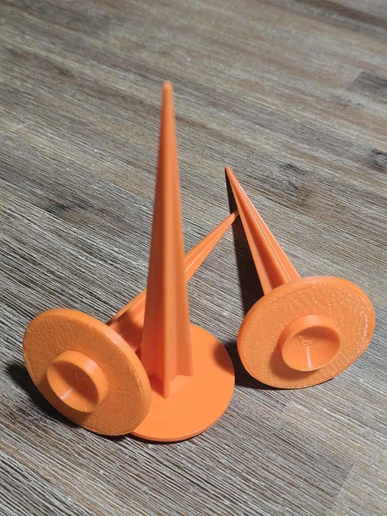Tripod foot ground stakes