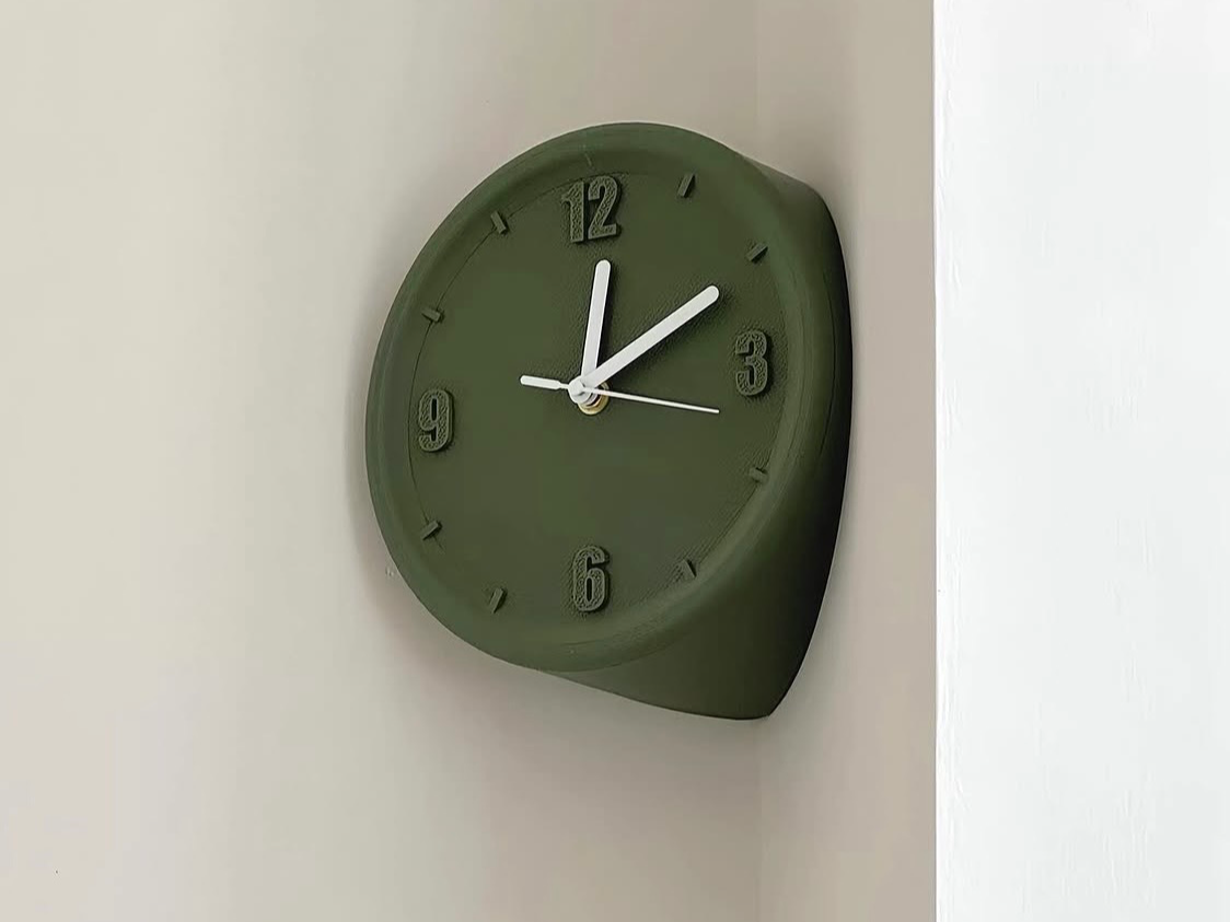 Corner & Pillar Edge Wall Clock