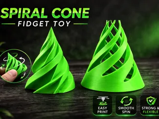 Spiral fidget toy