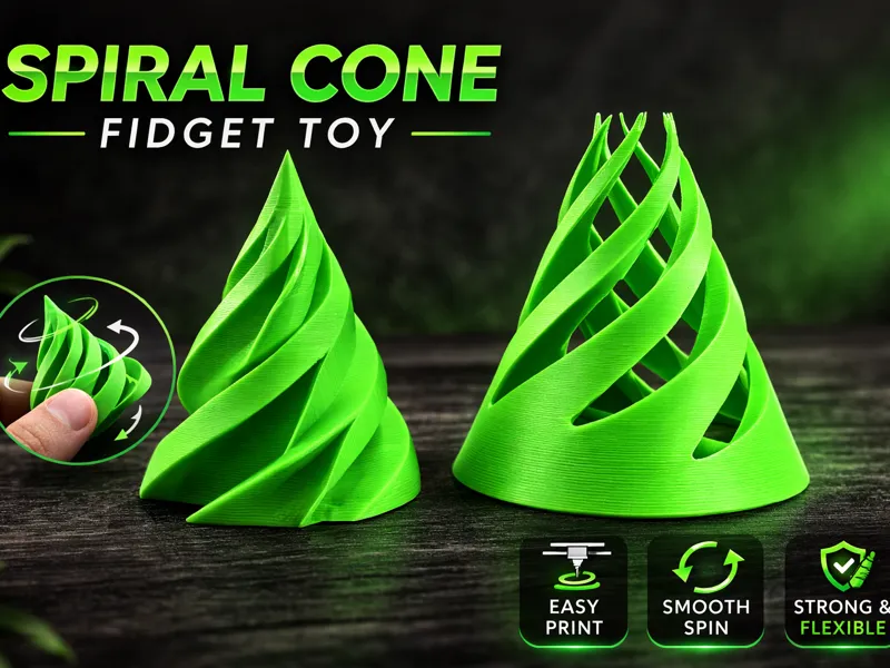 Spiral fidget toy