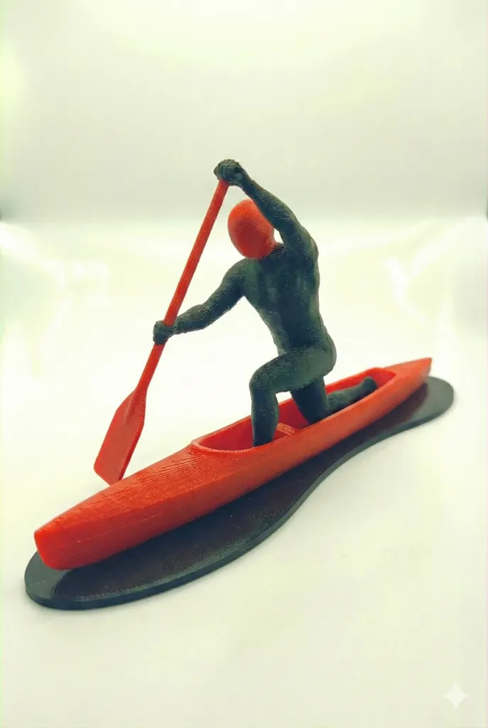 Canoeing Athlete Minimalist Square