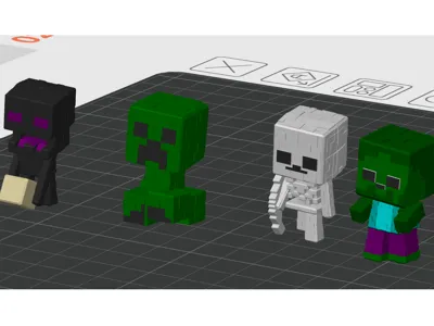 Kinder Joy Minecraft Zombie Skeleton Creeper Enderman