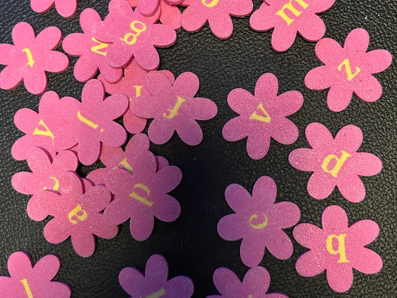 Letter bloemen