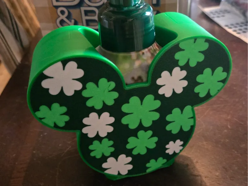 Mickey Shamrock Bath n Body Works soap holder