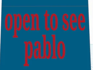 open to see pablo