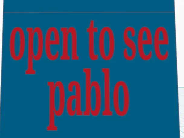 open to see pablo