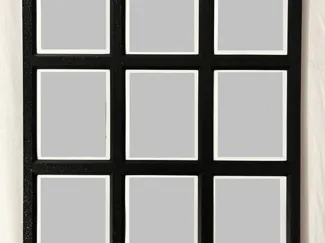 Wall frame for 9 photos. Overall size: 45 x 55 cm