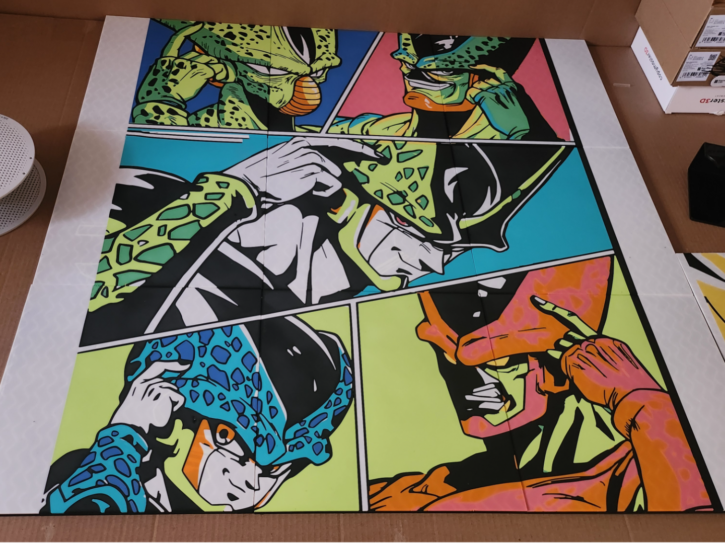 Dragon Ball CELL MURAL — 9 PLATES TO PRINT