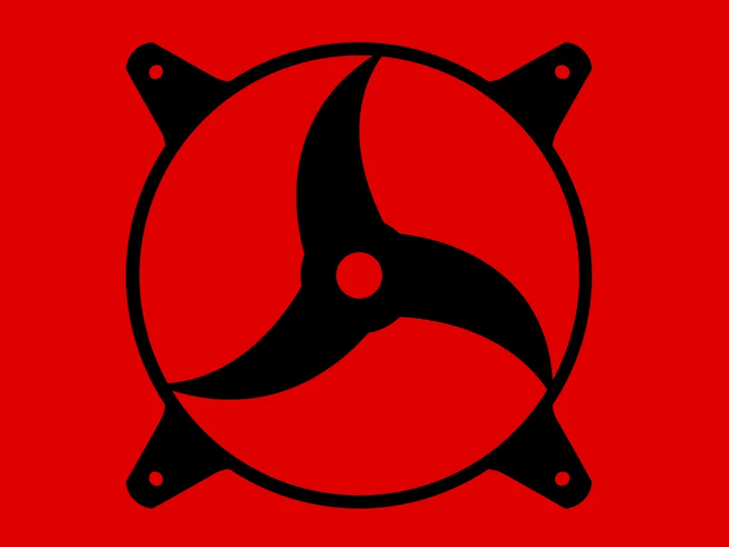 Naruto ITACHI SHARINGAN - Custom 120mm Fan Plate