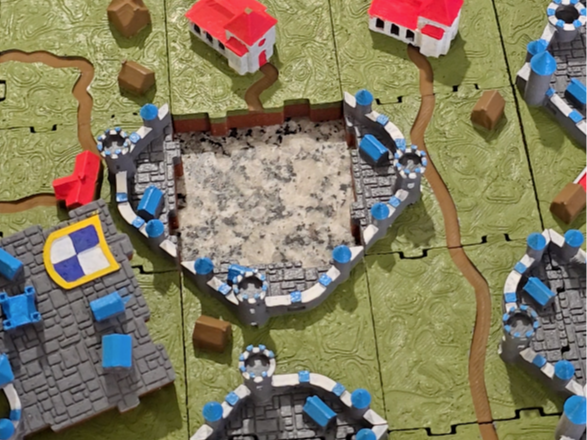 Carcassonne 3D Base Game Magnetic Tiles - B