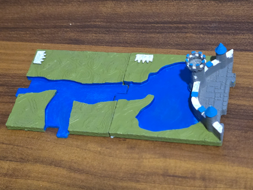 Carcassonne 3D The River I & II - with holes