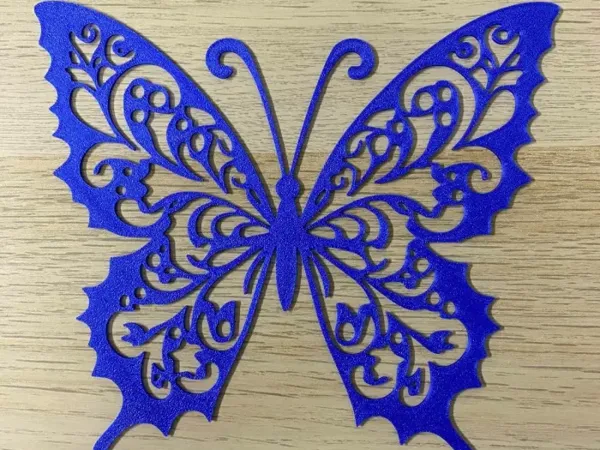 Papillon bleu décoratif