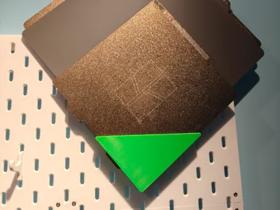 3D Printed Plate Base for IKEA Skadis Pegboard compatible with P1, P2, X1, A1, A1 mini