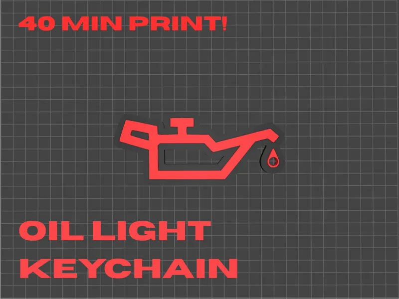 Oil Pressure Light Keychain