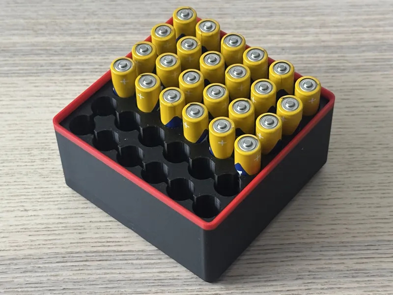 Gridfinity for 36 AAA batteries