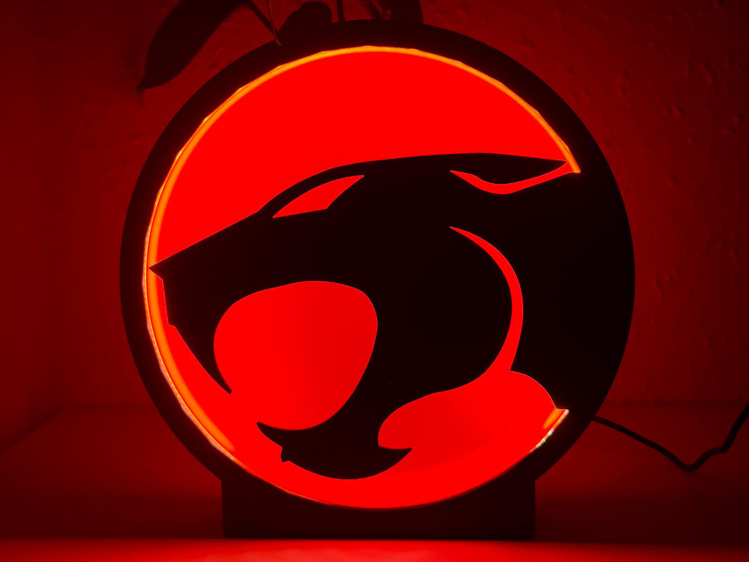 ThunderCats Logo Lightbox Retro80s Lamp Easy Print