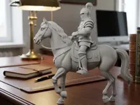 Chevalier en armure à cheval — photo 1