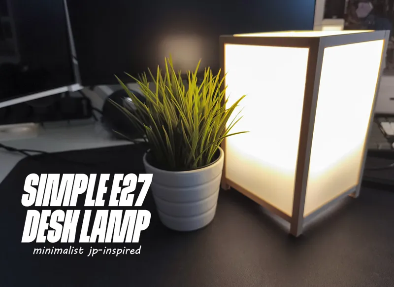 E27 Minimalist Japanese Desk Lamp