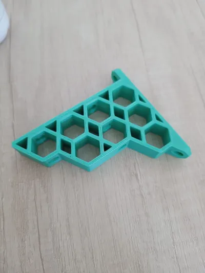 Shelf short bracket Honeycomb Hexagon