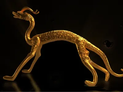 [Challenge] Crimson Gold Walking Dragon (Printer Performance Test)