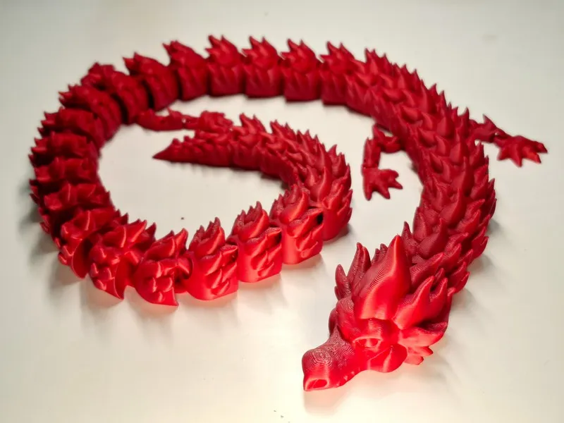 Fire Dragon flexy articulated - Free 3D Print Model - MakerWorld