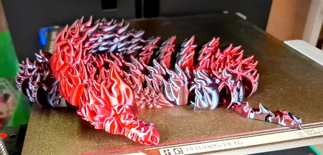 Fire Dragon flexy articulated - Free 3D Print Model - MakerWorld