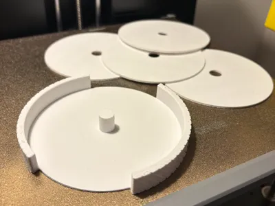 Coaster with holder