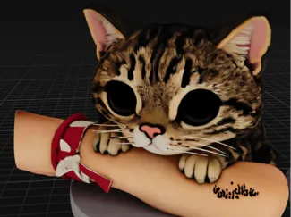 anouk apoyada en el brazo