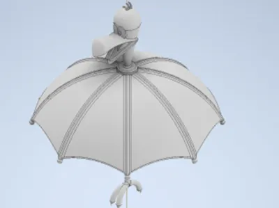 Umbrella Bird - Alice in Wonderland