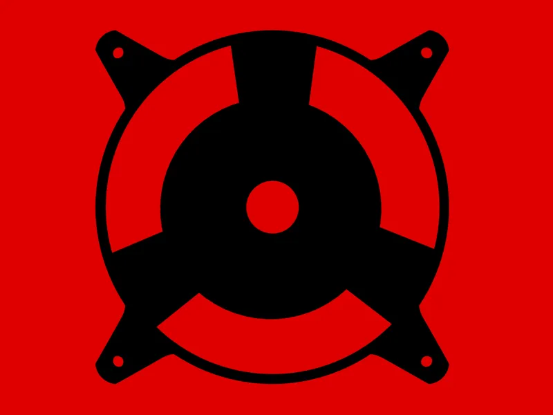 Naruto IZUNA Sharingan- Custom 120mm Fan Plate