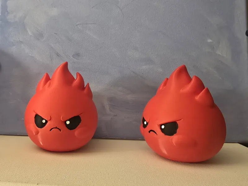 Cute angry ball of fire