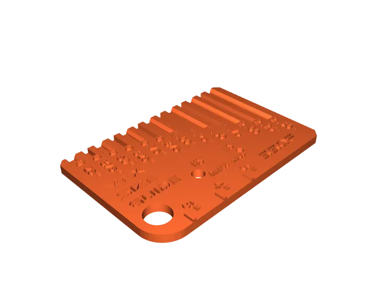 Vex screw sizer