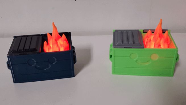 Hollow Flame for Dumpster Tea Light