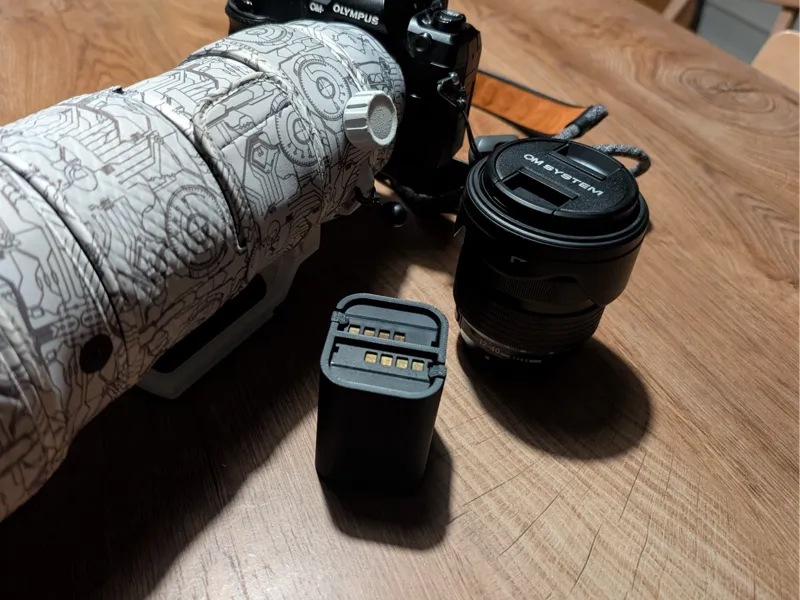 OM-1 Camera Battery Holder