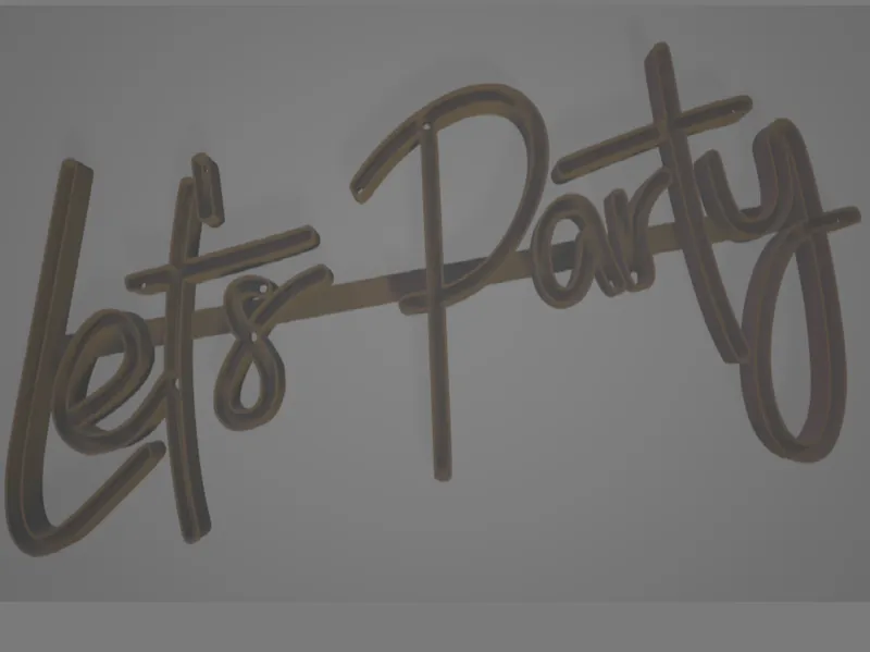 lets party para neon flex