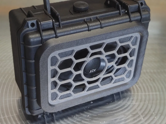 Apache 1800 single NVX 4x6 speaker grill and trim